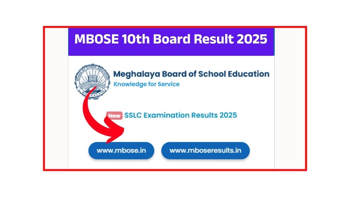 MBOSE 10th Board Result 2025