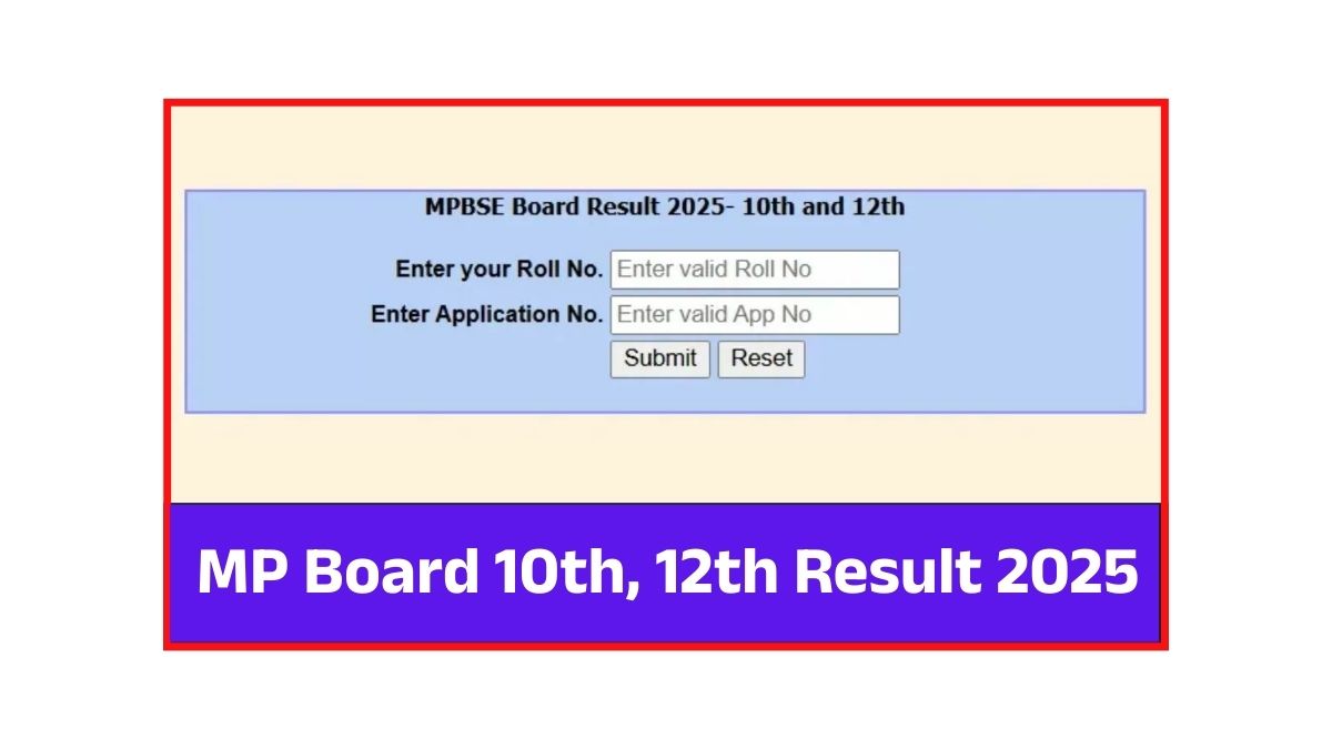MP Board 10th, 12th Result 2025